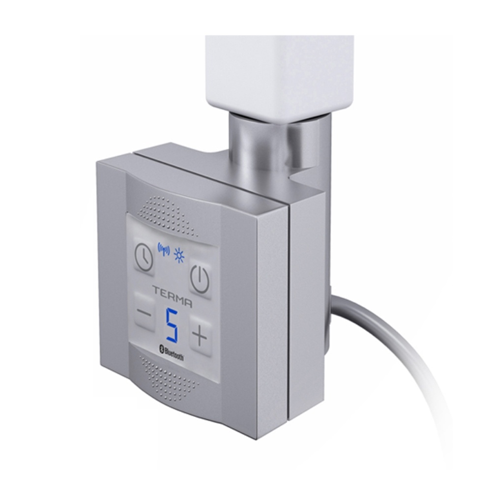 Product Cut out image of the Abacus Matt Silver Thermostatic Dual Fuel Element